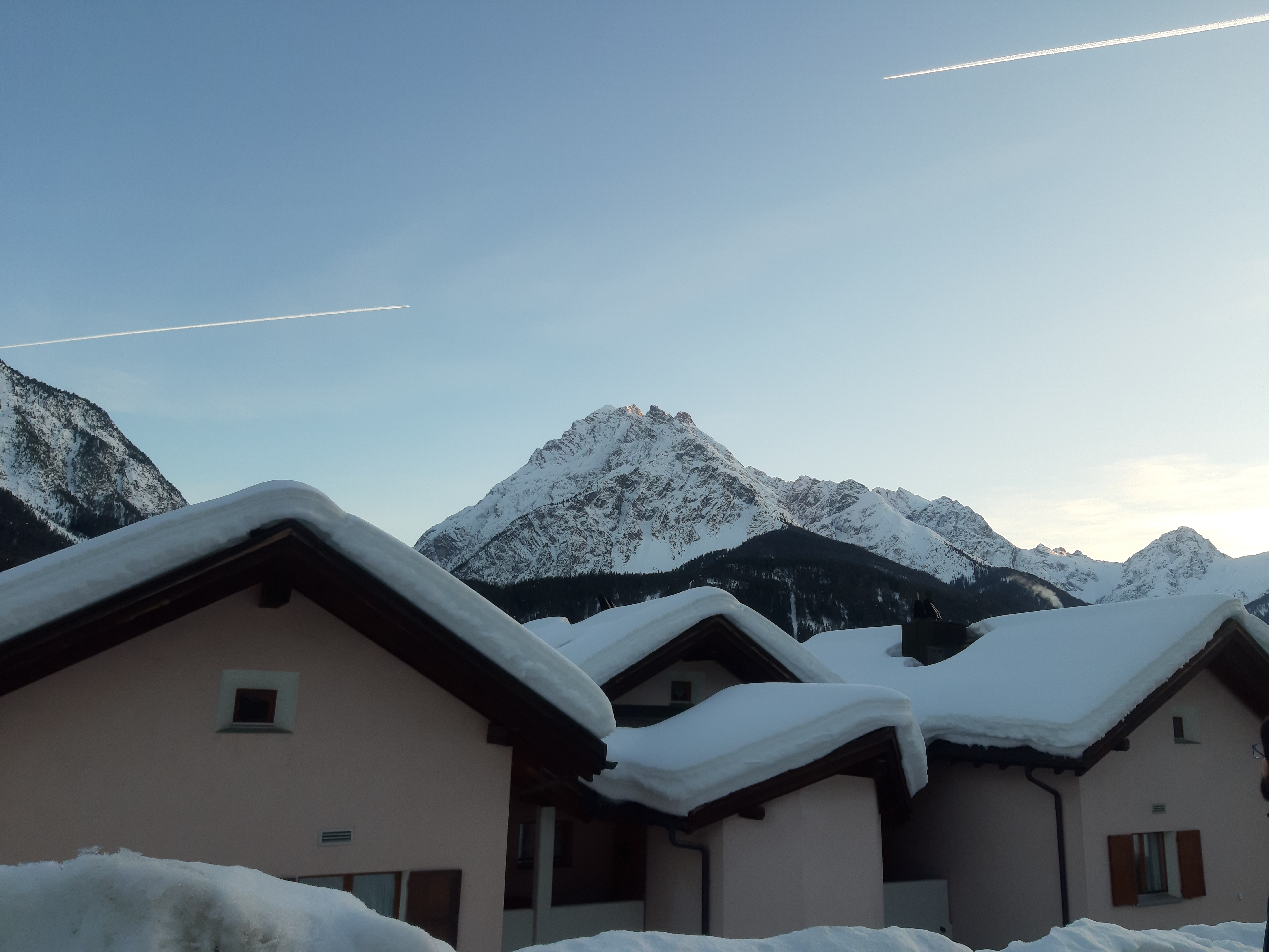 Casas con nieve